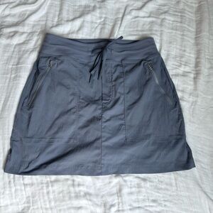 Athleta Light Gray Drawstring Skort